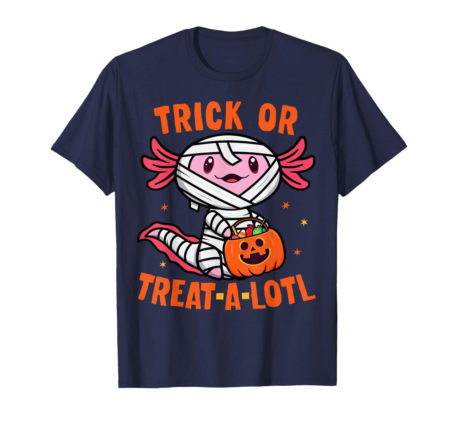 Trick or Treat A Lotl Axolotl Halloween Costume Toddler Kids T-Shirt