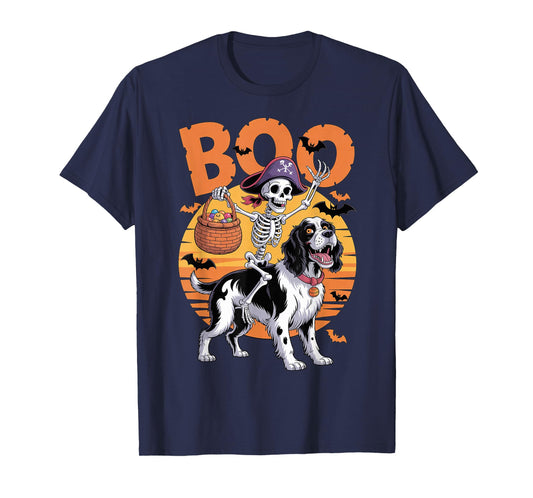 Spooky Springer Costume English Springer Spaniel Halloween T-Shirt