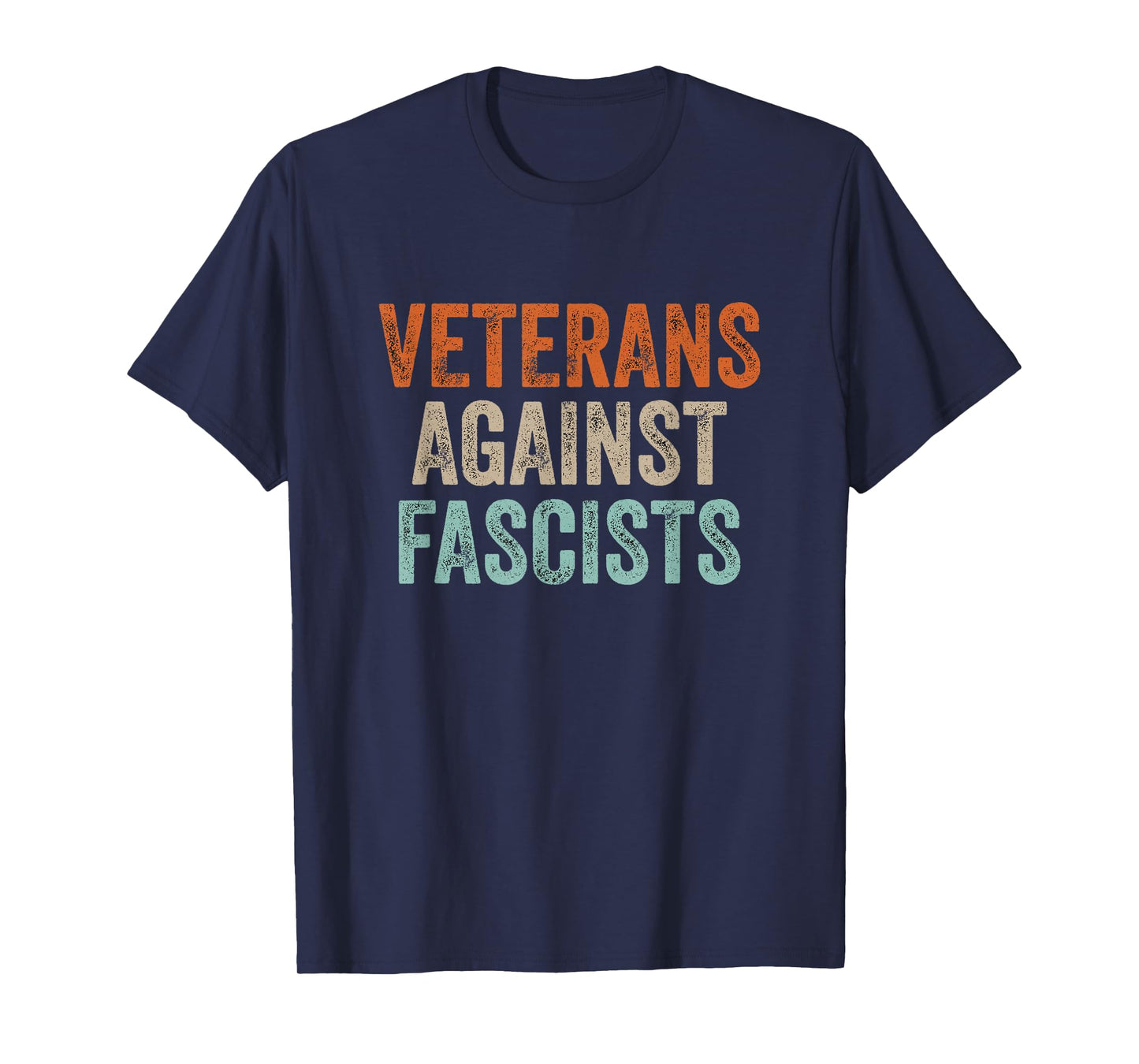 Veterans Against Fascists Retro Patriotic Veteran US Army T-Shirt