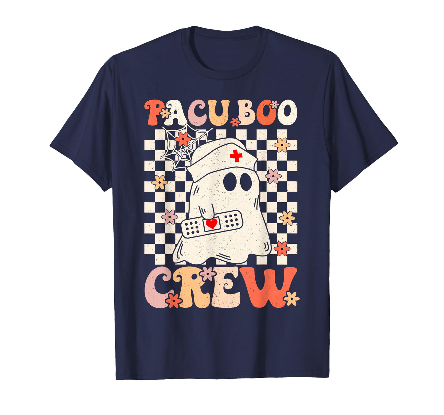 Pacu Boo Crew Ghost Pumpkin For PACU Nurse Halloween T-Shirt