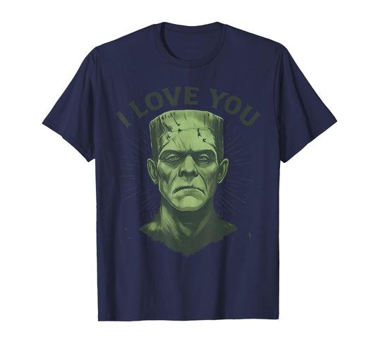 I Know Frankenstein Monster and Bride I Love You Couples T-Shirt