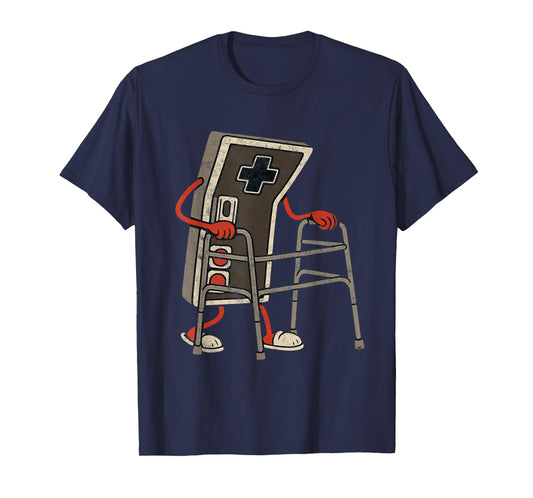 Retro Video Game Controller with Walker Funny Gamer Gaming T-Shirt