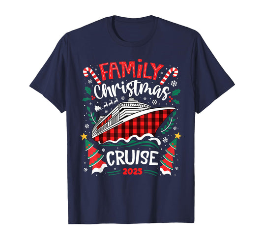 Family Christmas Cruise 2025 Family Matching Merry Christmas T-Shirt
