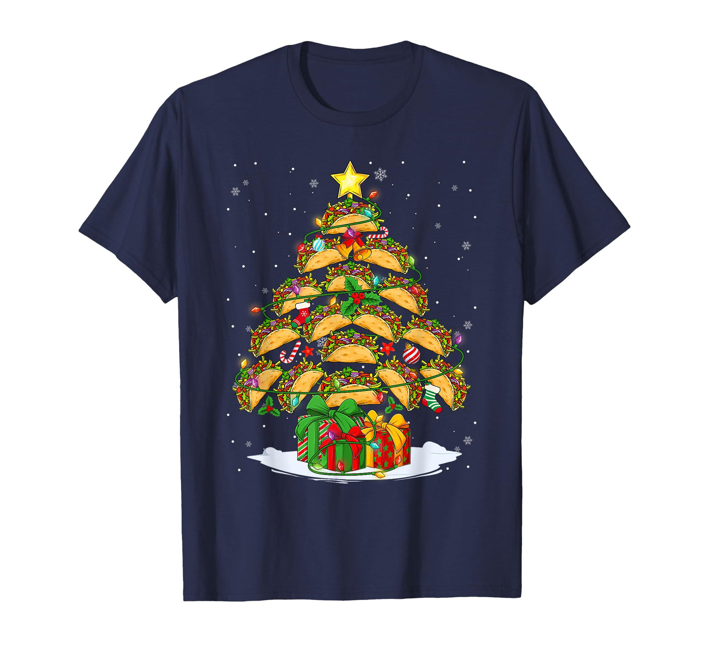 Funny Tacos Christmas Tree Lights & Ornaments Food Lovers T-Shirt