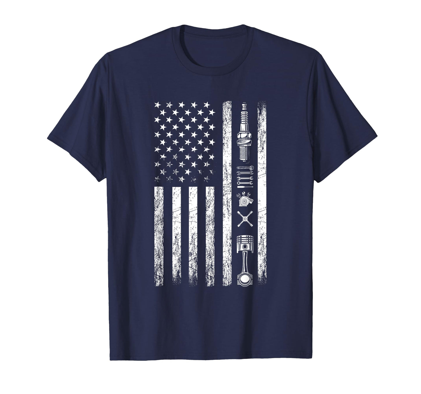 Mechanic US Flag Patriotic Worker Patriot USA Mechanic T-Shirt