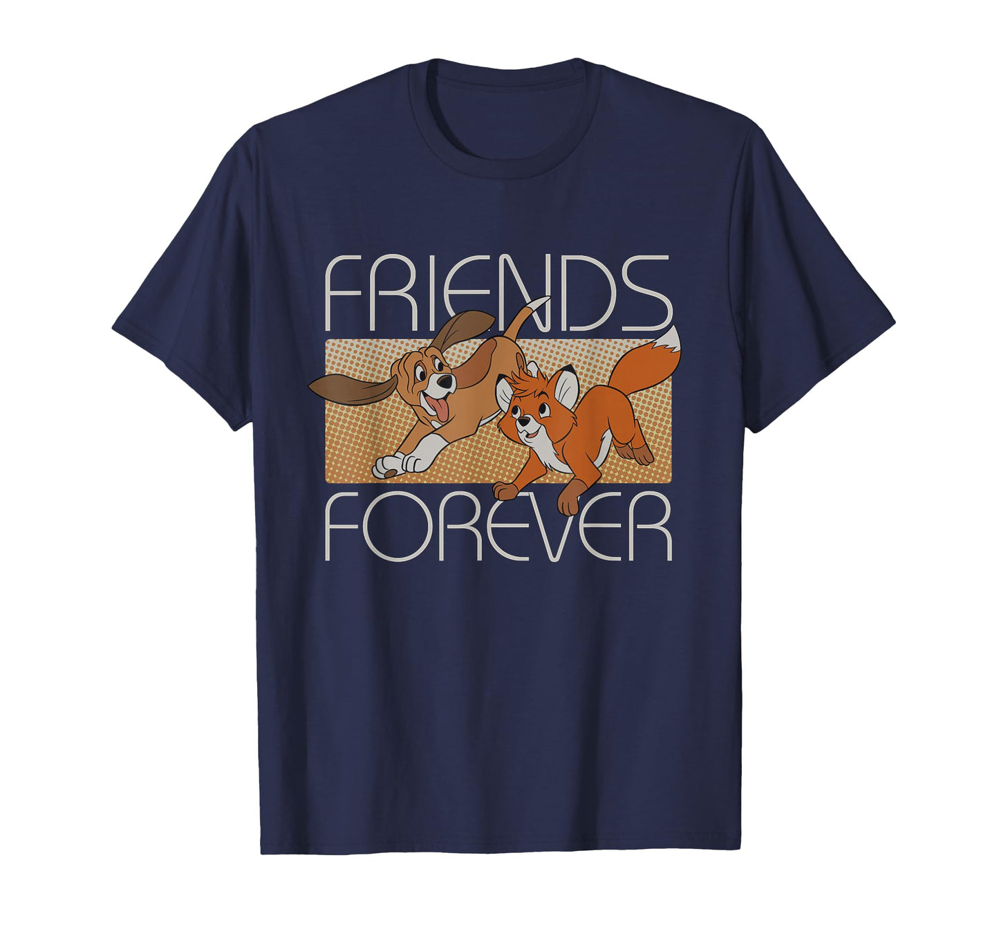 Disney The Fox and The Hound Friends Forever T-Shirt Small