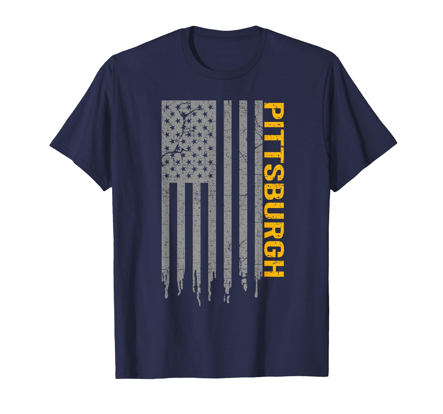 Pittsburgh USA Flag Patriotic American From Pittsburgh T-Shirt