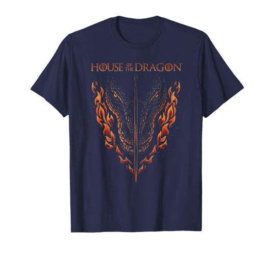 House of the Dragon Fire, Sword And Dragon T-Shirt