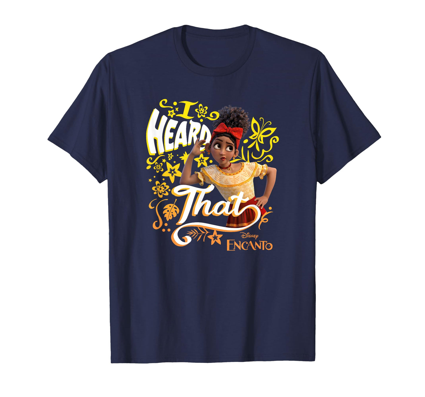 Disney Encanto Dolores I Heard That Portrait T-Shirt Small