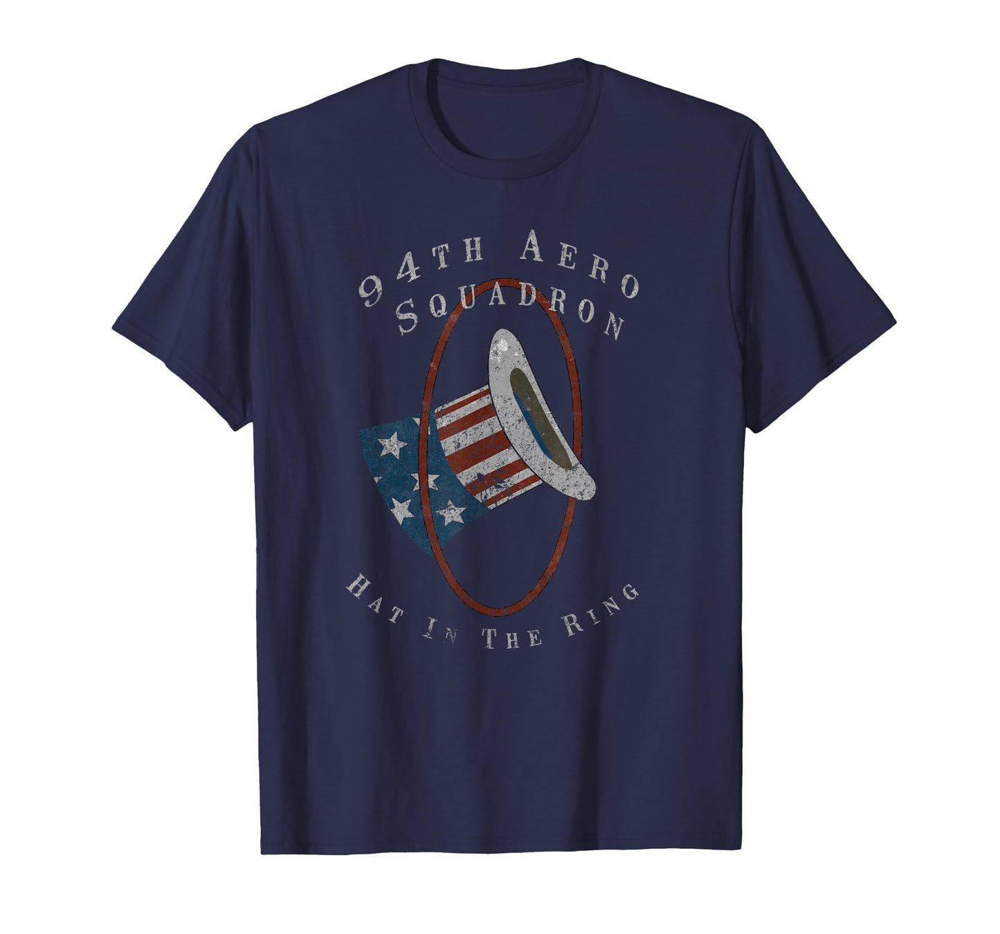 94th Aero Squadron "Hat In The Ring" WWI Vintage T-Shirt T-Shirt