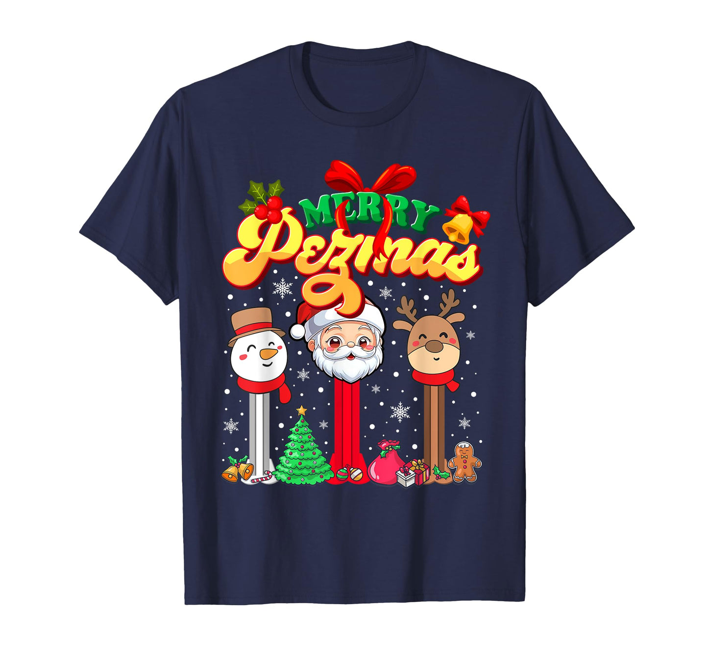 Merry Pezmas Candy Dispenser Collector Christmas T-Shirt