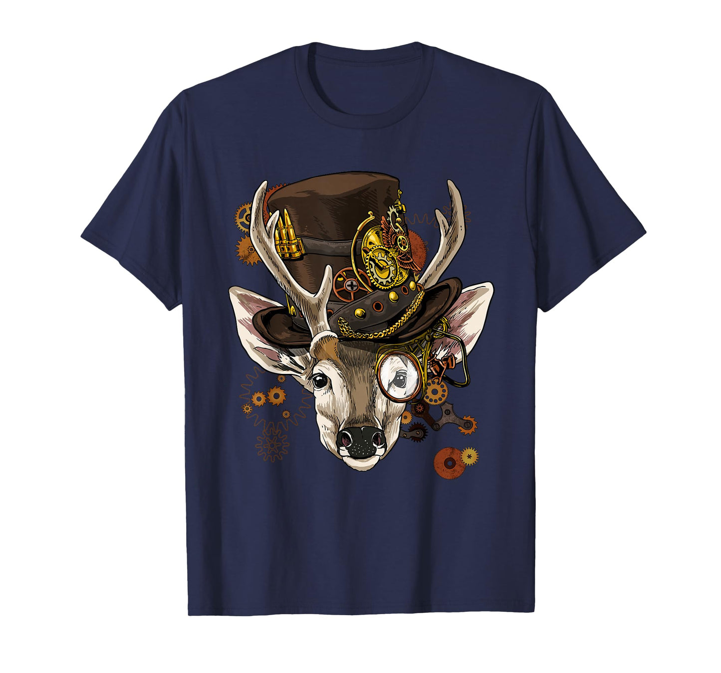 Steampunk Deer Steampunk Deer Animal Lovers T-Shirt