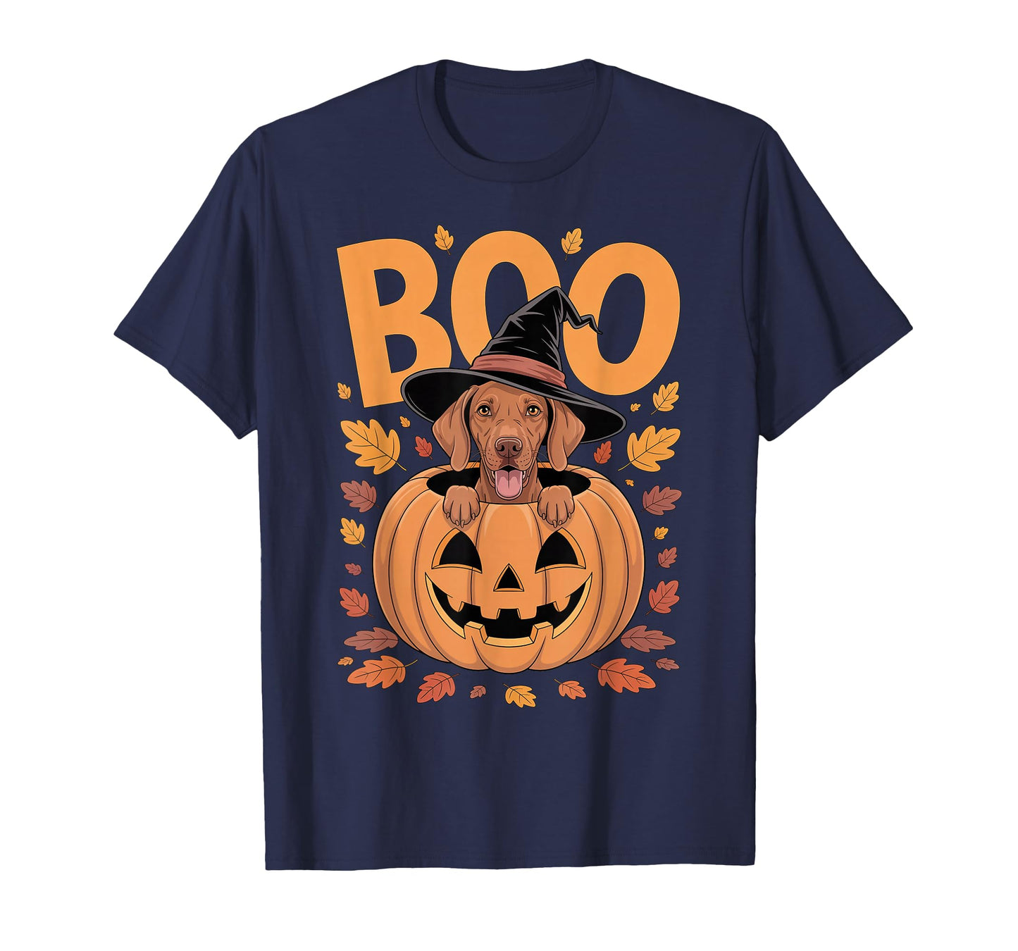 Vizsla Costume on Pumpkin Halloween Vizsla T-Shirt