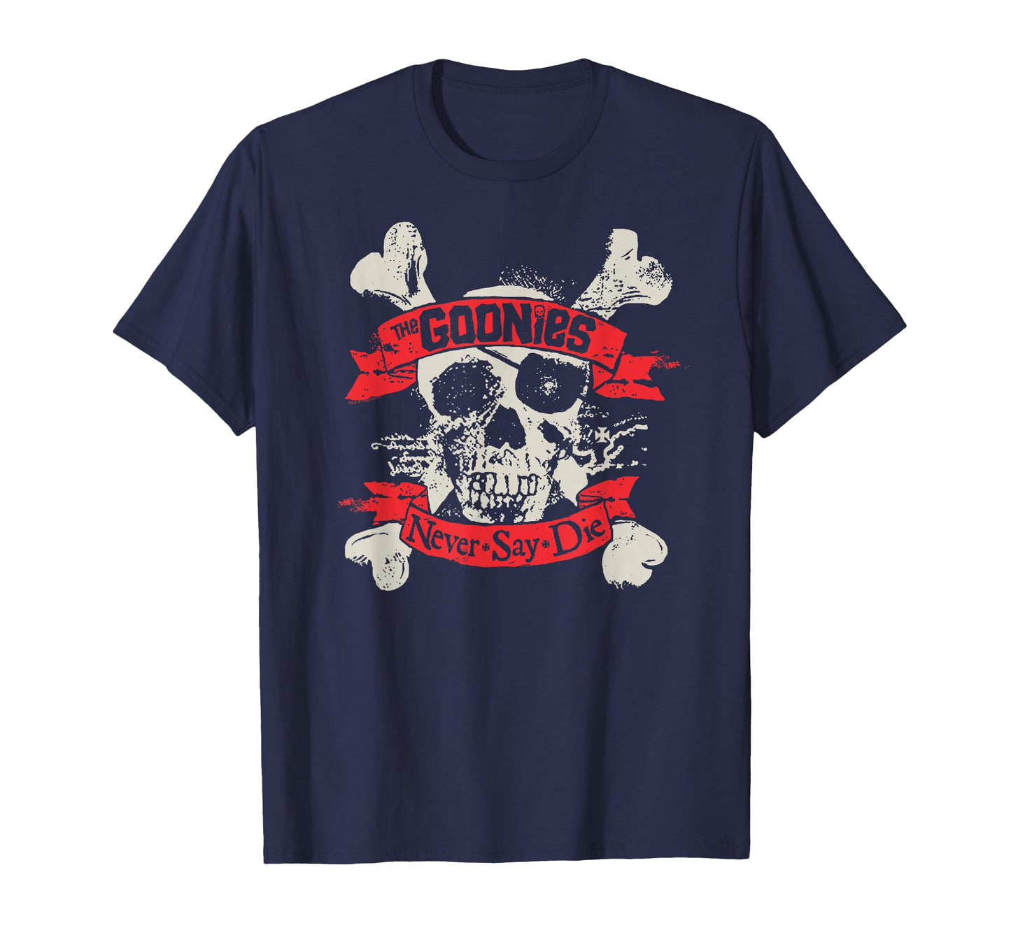 The Goonies Never Say Die Skull and Crossbones Movie T-Shirt
