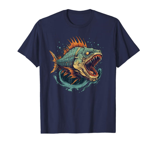 Cool Monster Fish for Boys and Girls T-Shirt