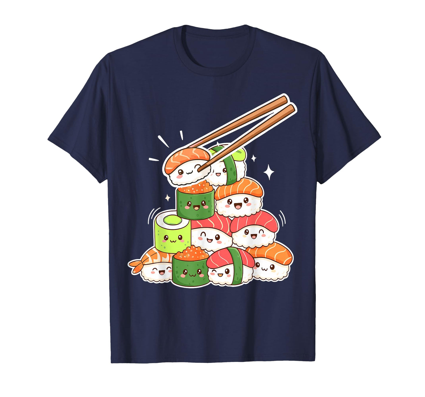 Kawaii Sushi Anime Cute Japanese Food T-Shirt