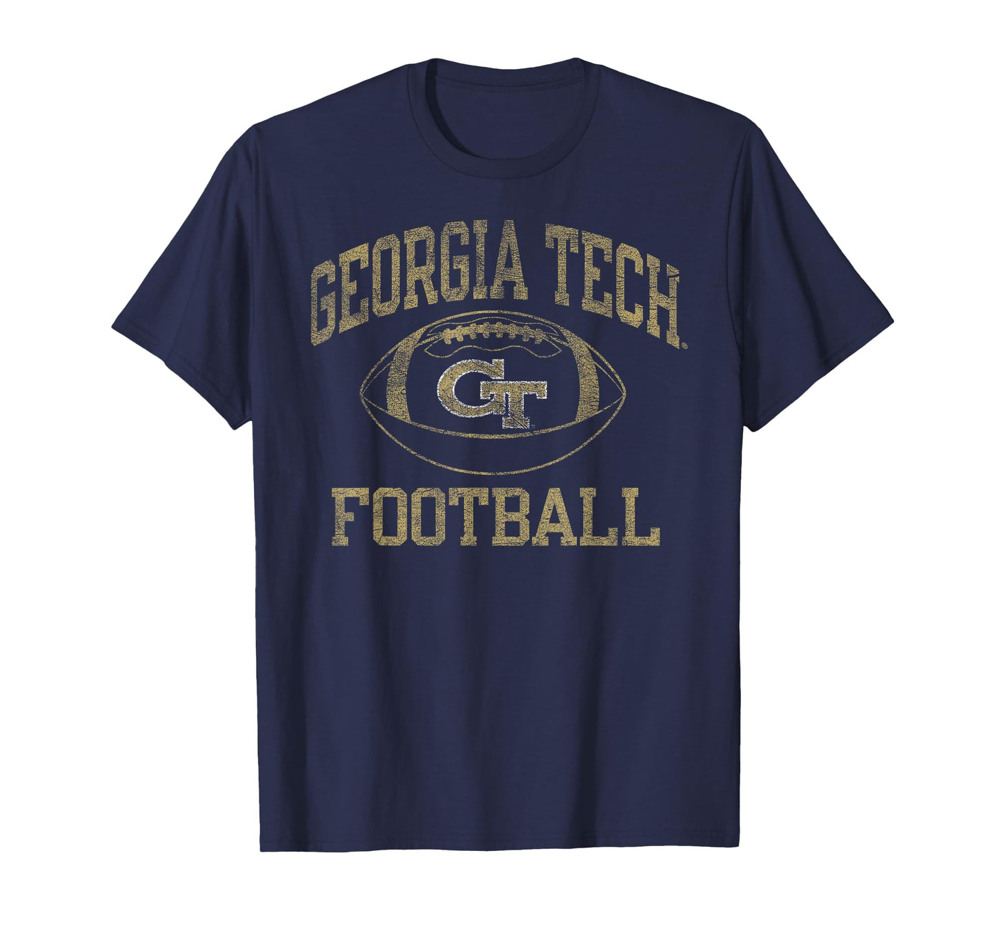 Georgia Tech Yellow Jackets Football Intensity Navy T-Shirt