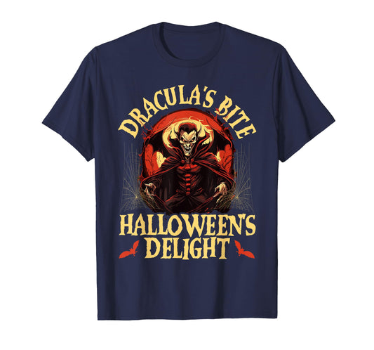 Dracula Halloween Scary Trick Or Treat Spooky Vampire T-Shirt