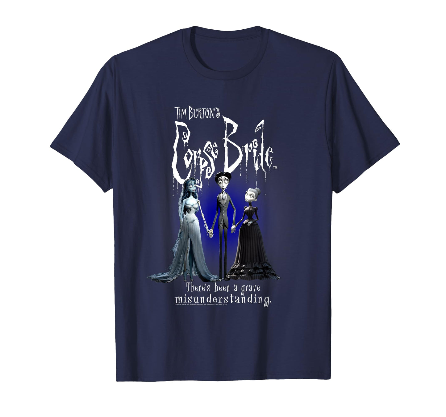 Corpse Bride Emily Victor Victoria Portrait Movie T-Shirt