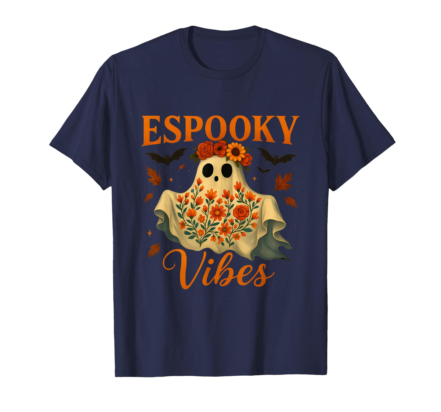 Espooky Vibes Maestra Halloween Spanish Teachers Mexican T-Shirt