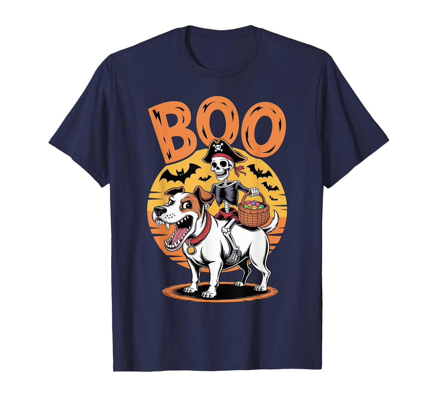 Spooky Jack Russell Costume Jack Russell Terrier Halloween T-Shirt
