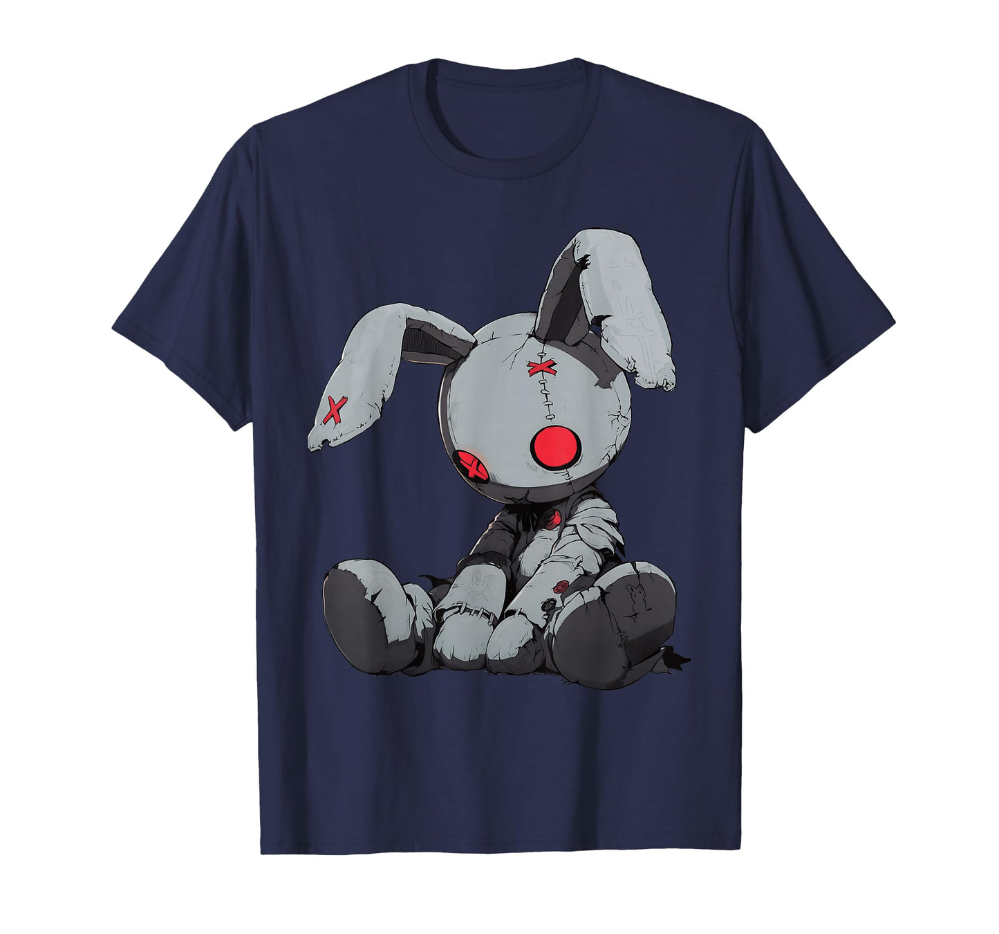Dead Bunny Doll Goth Cute E-Girl Gothic Outfit Grunge T-Shirt