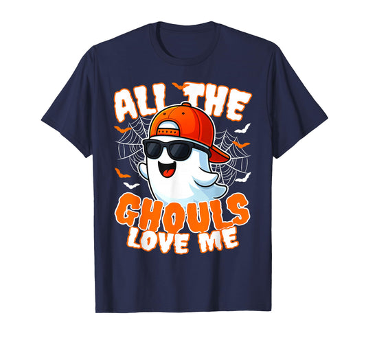 All The Ghouls Love Me Toddlers Halloween Boys Child Costume T-Shirt
