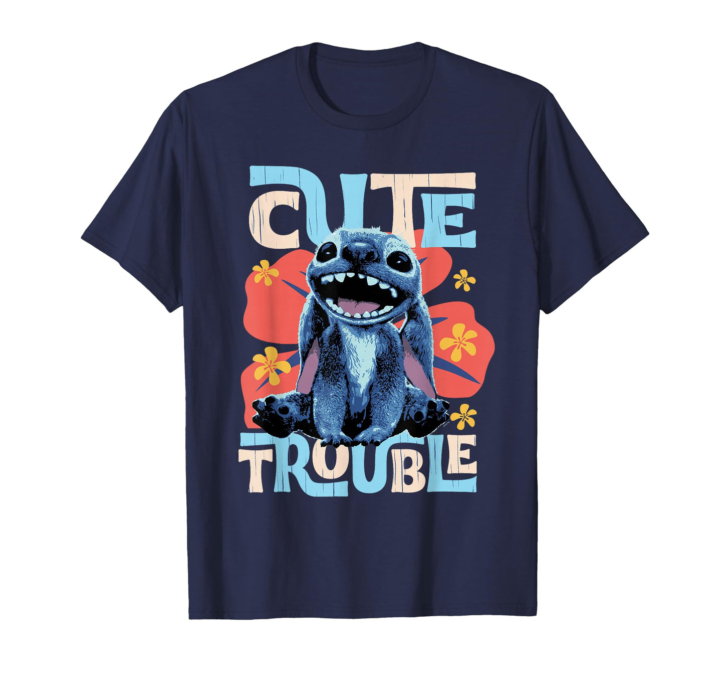 Disney Lilo & Stitch Live-Action Movie Cute Trouble Stitch T-Shirt