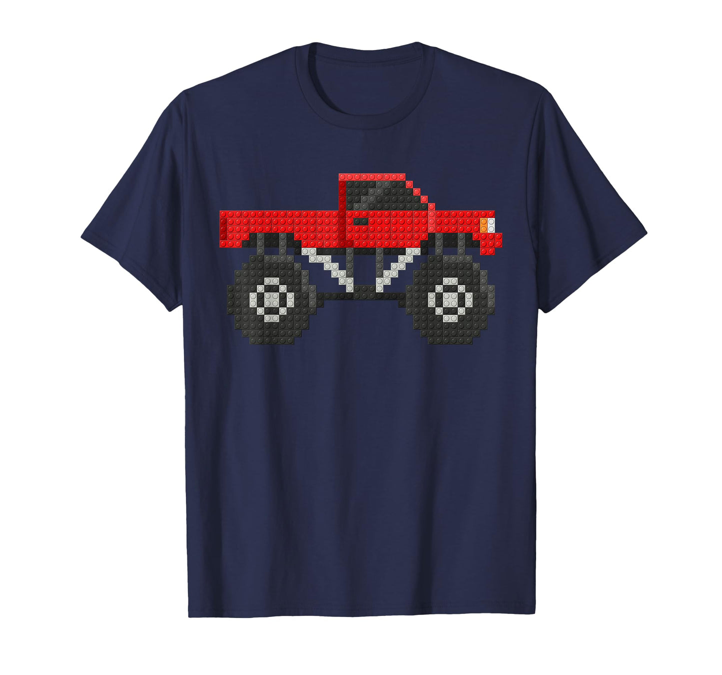 monster truck Kids Master Builder Building Blocks Bricks T-Shirt