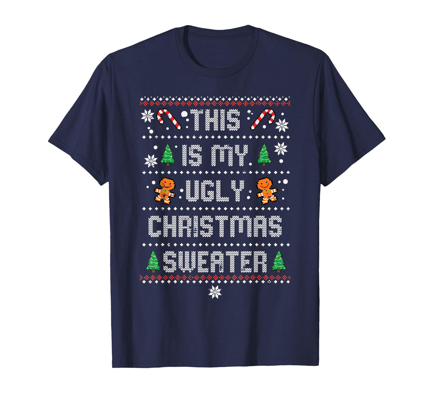 This Ugly Christmas Sweater Vintage Xmas Men Women Kids T-Shirt