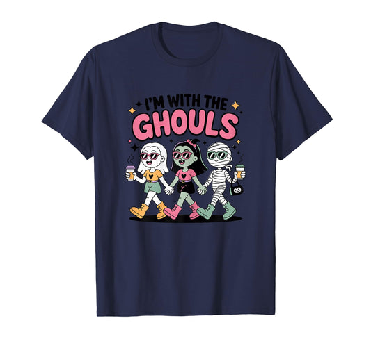 Halloween Ghoul Squad Girls Spooky Cute Matching T-Shirt