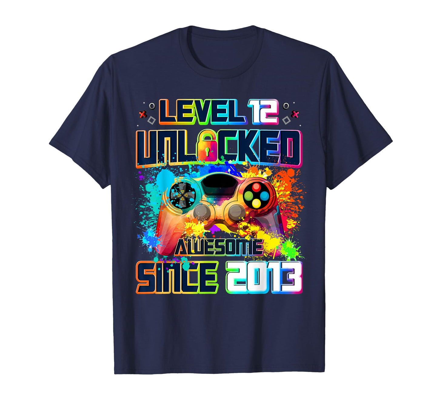 Level 12 Unlocked 12 Year Old Video Gamer 12th Birthday Gift T-Shirt