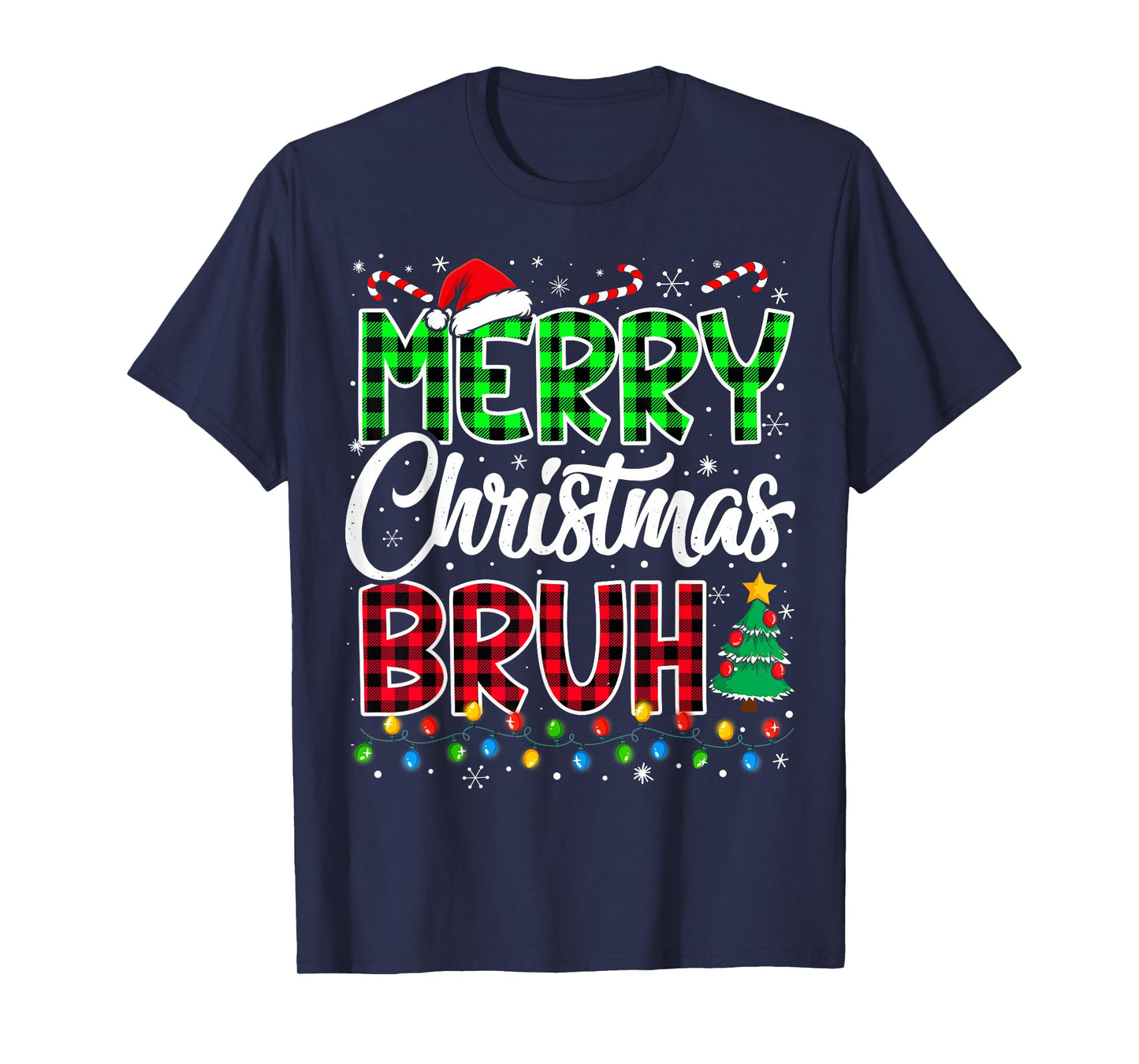 Bruh Christmas Kids Teens Boys Funny Christmas Humor Meme T-Shirt