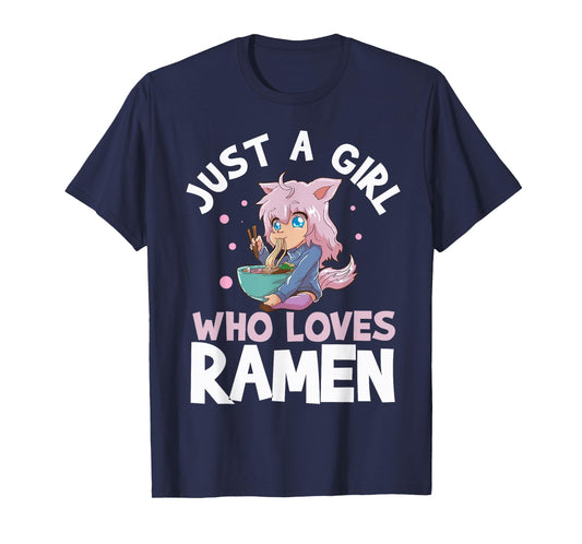 Just A Girl Who Loves Ramen Short Sleeve T-Shirt