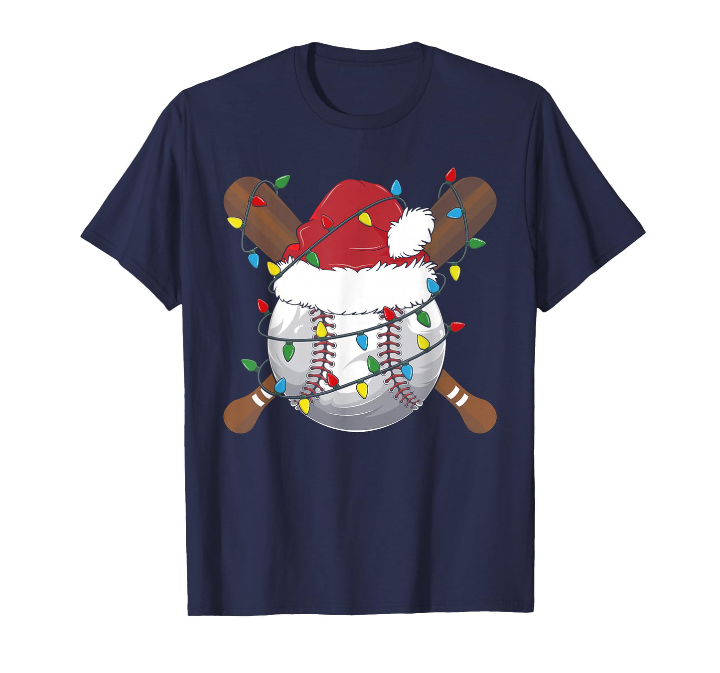 Funny Baseball Christmas Matching Family Pajamas Xmas T-Shirt