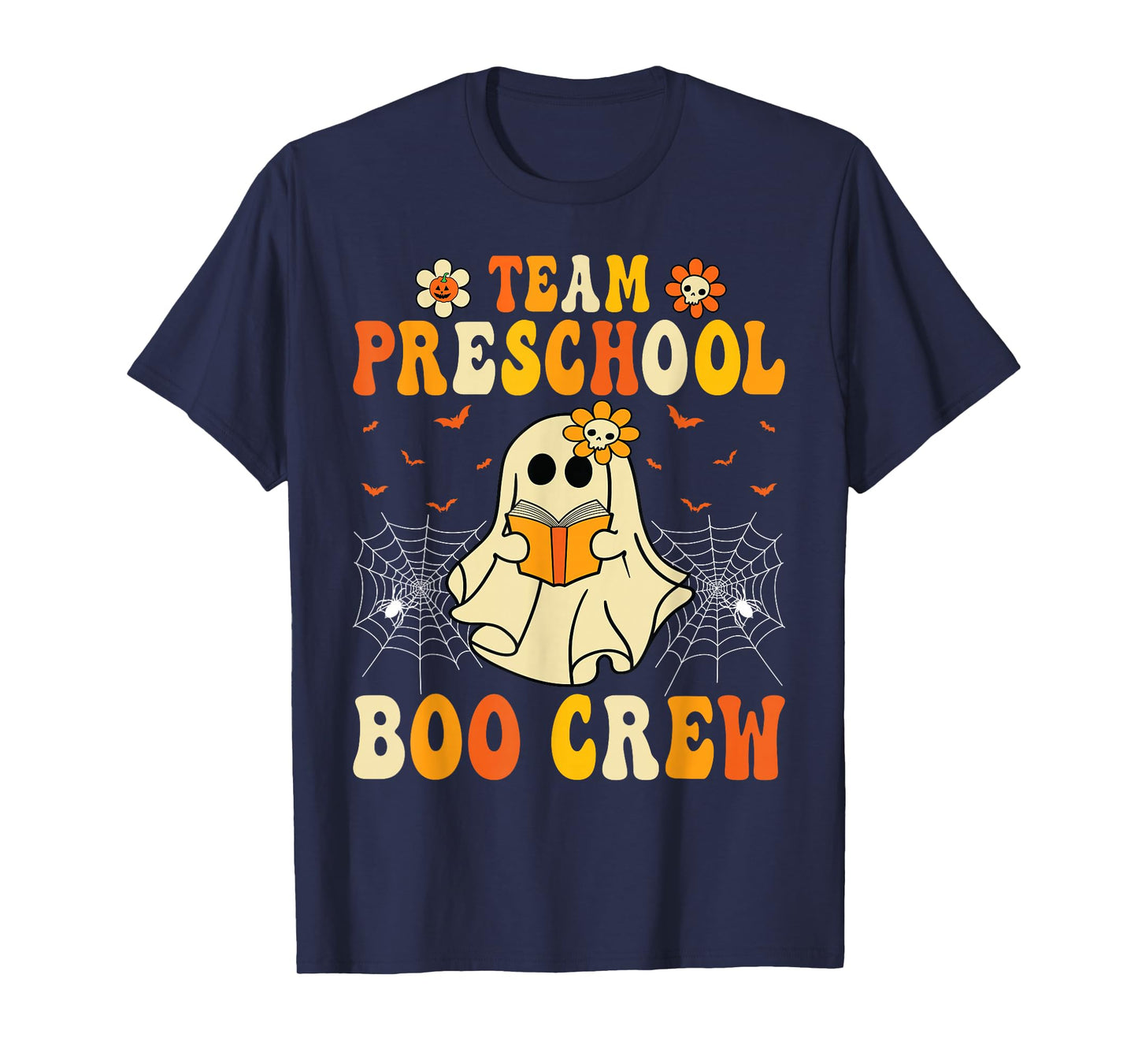 Funny Halloween Ghost Team Preschool Boo Crew Group T-Shirt
