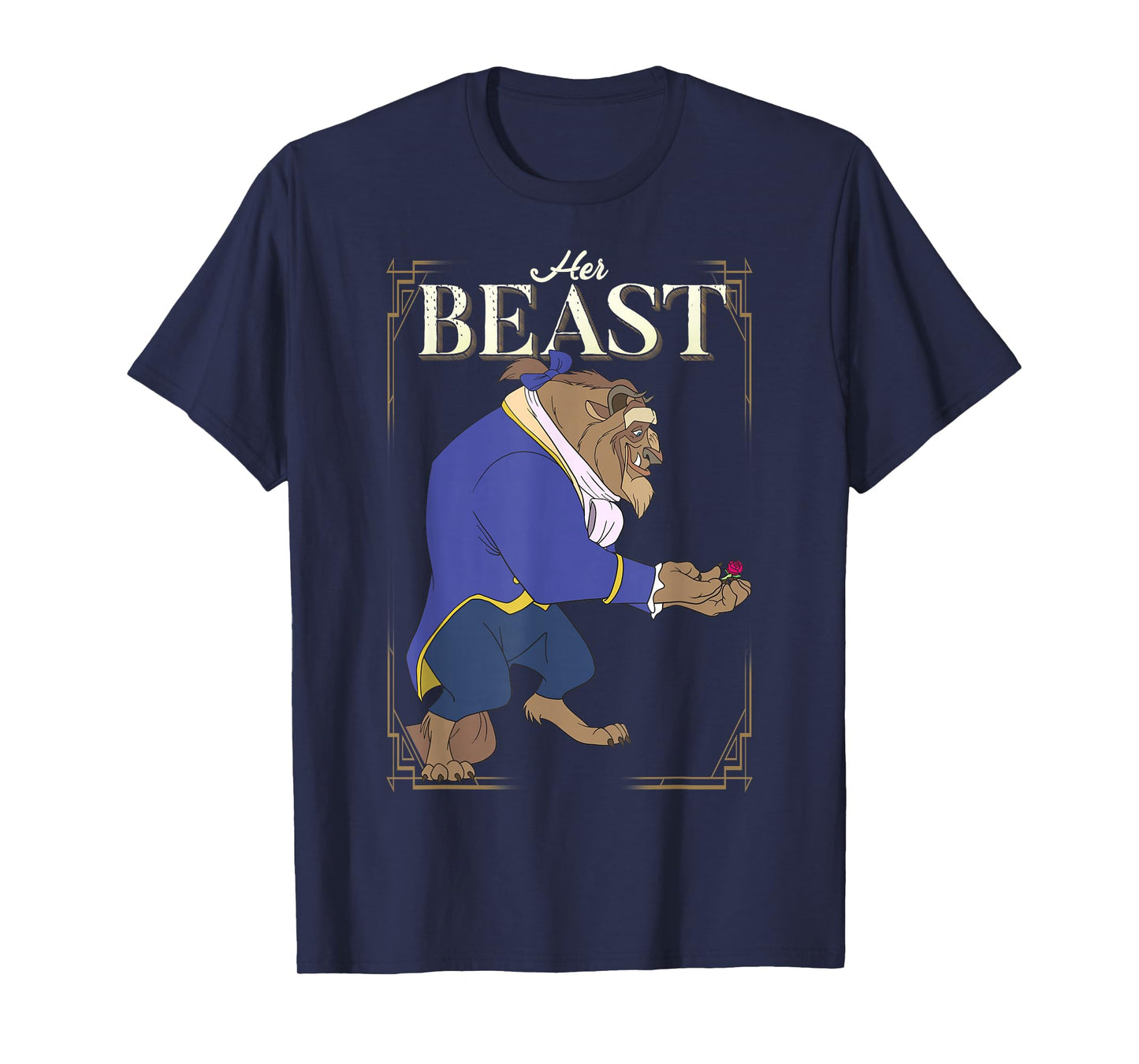 Disney Beauty and the Beast Her Beast Framed Portrait T-Shirt