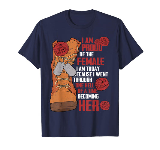 Patriotic Veteran Women Army Retired Retirement Military T-Shirt
