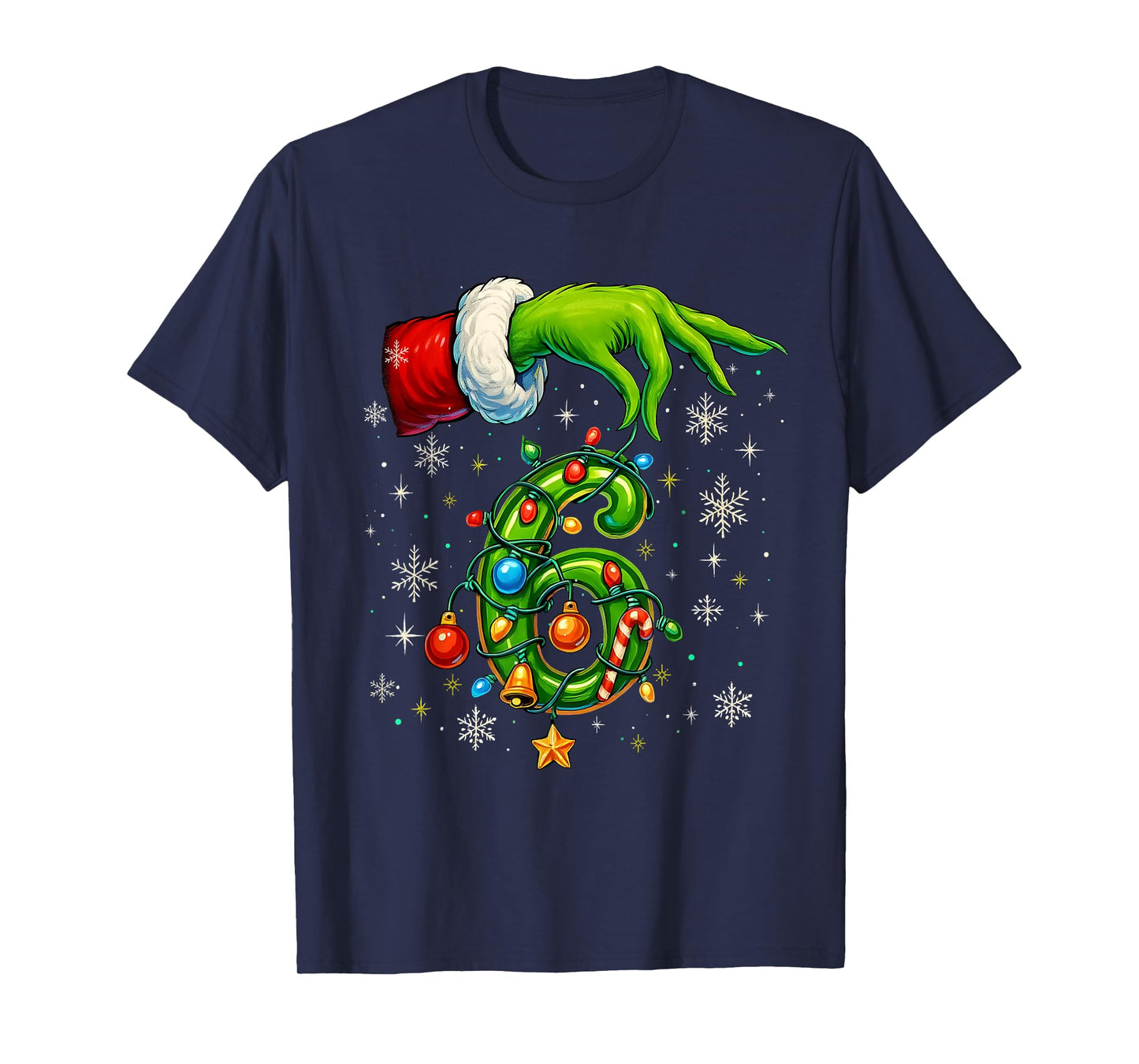 Six Seven 67 Meme Funny Christmas Couple Matching T-Shirt