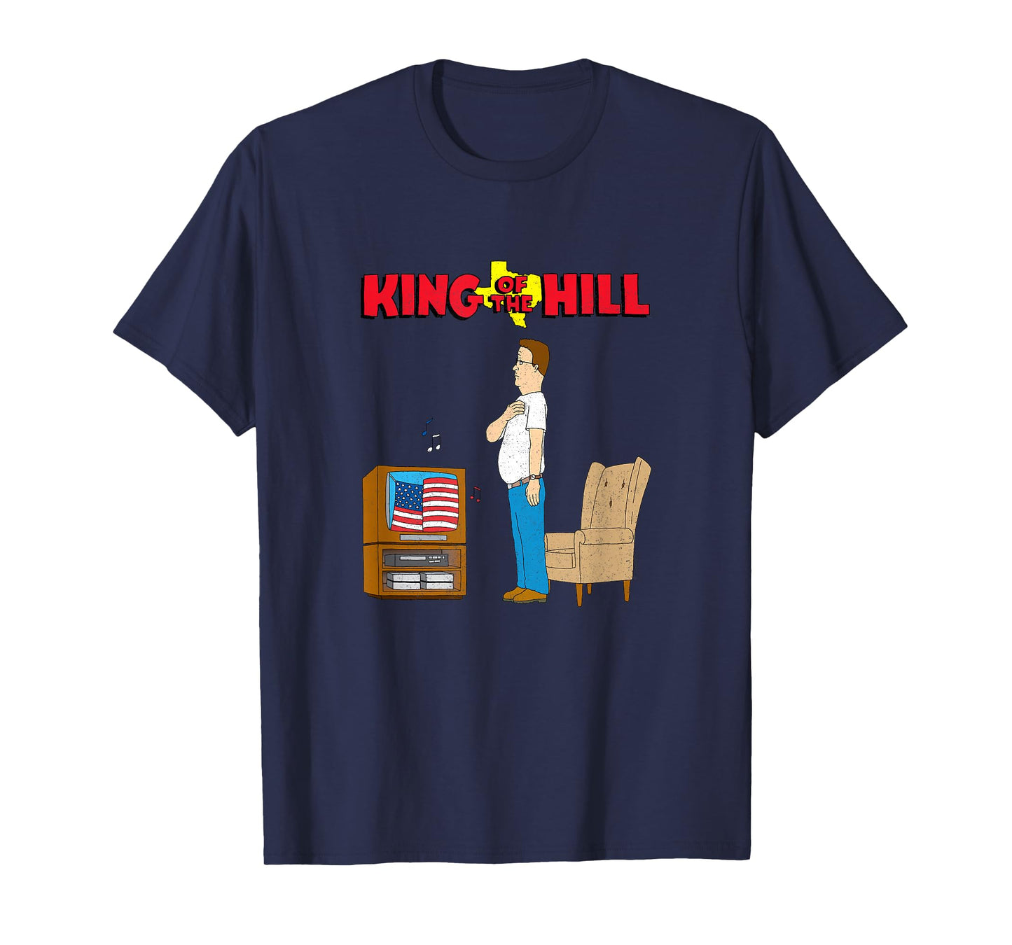 King of The Hill Hank Star Spangled Banner Cartoon T-Shirt