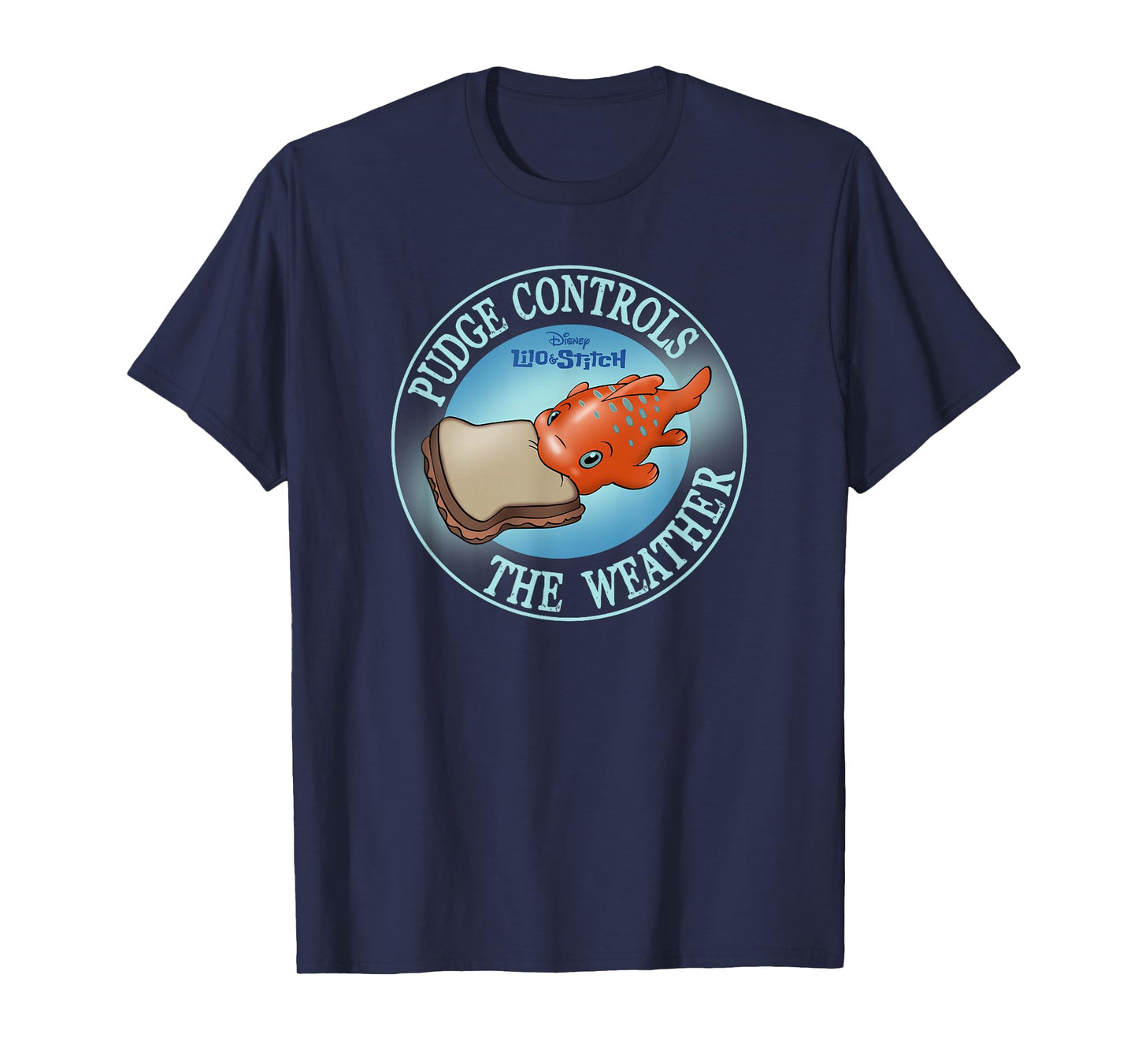 Disney Lilo & Stitch Pudge Controls The Weather Poster T-Shirt
