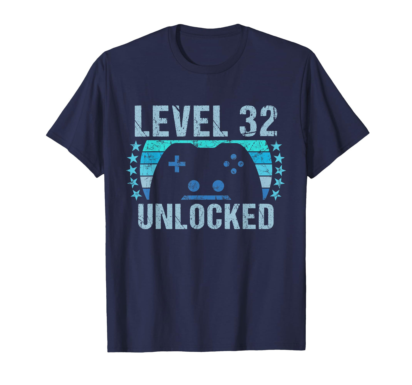 Gaming Vintage 32nd Birthday Gift 32 Year Old Boy Girl Gamer T-Shirt