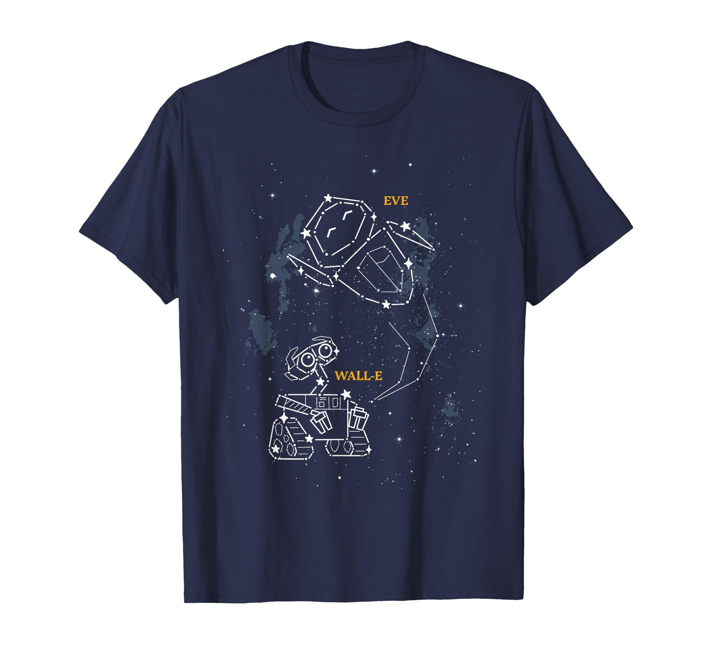 Disney Pixar Wall-E & Eve Constellations T-Shirt Small