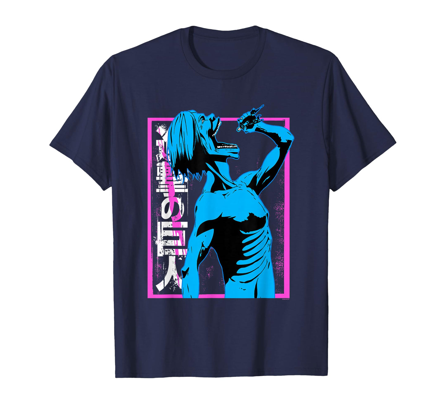 Attack on Titan Colorful Titan Eating Anime T-Shirt