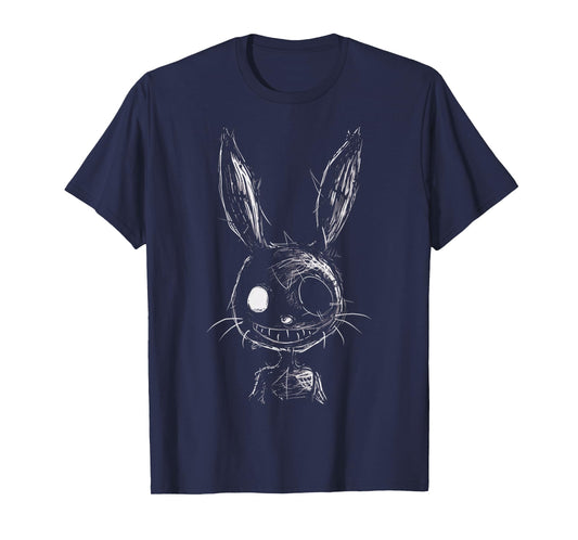 Creepy Evil Bunny Rabbit Goth Alt Grunge Horror Aesthetic T-Shirt, Small