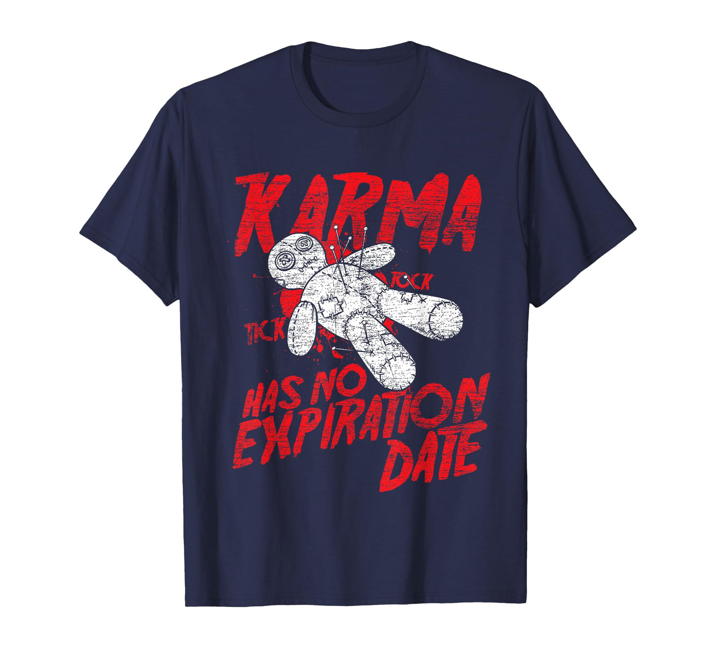 Voodoo Doll Costume Gift Scary Karma Halloween T-Shirt