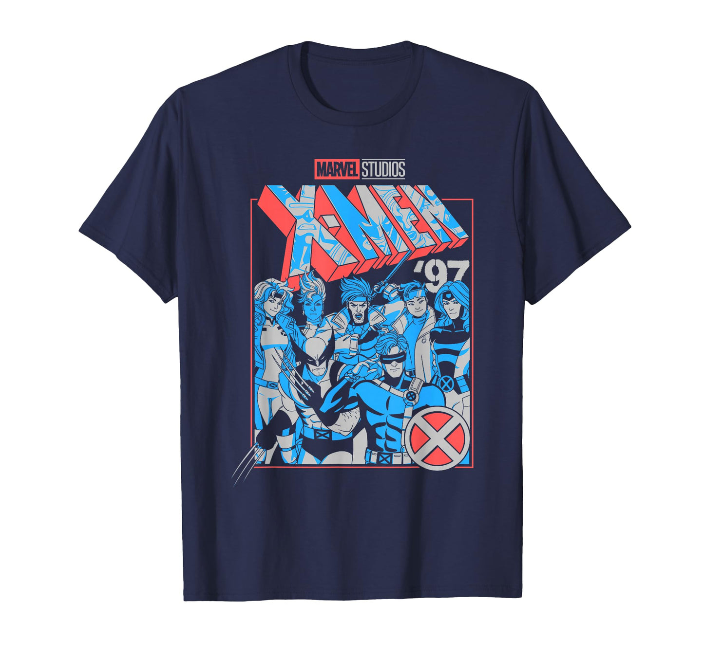 Marvel X-Men '97 Americana Colors Group Poster T-Shirt