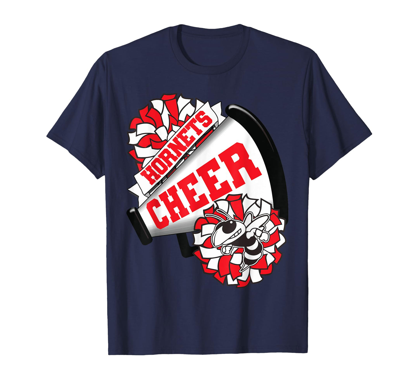 Hornets Cheer Back To School Cheerleading Spirit Red T-Shirt
