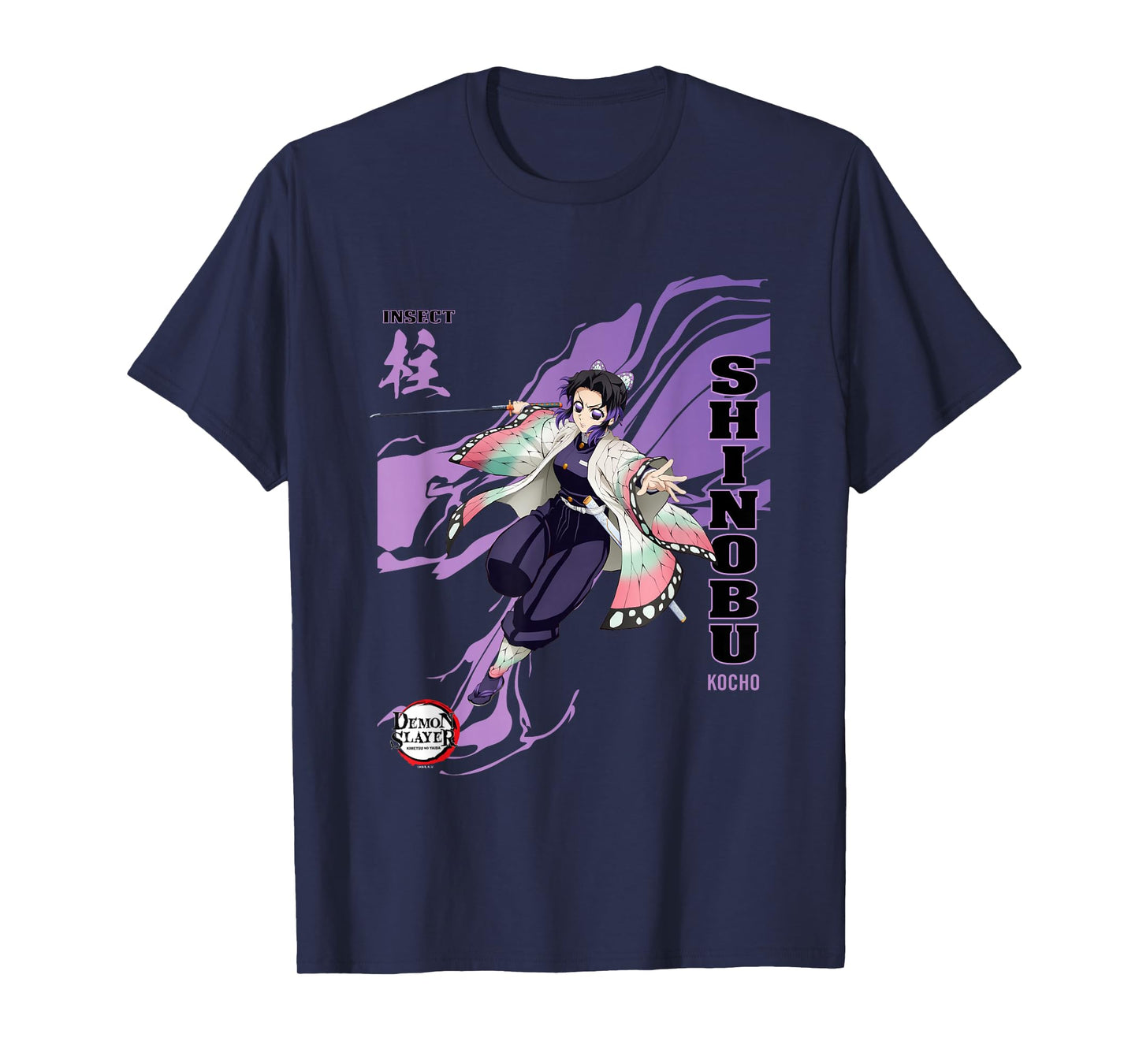 Demon Slayer: Infinity Castle Shinobu Kocho Insect Art T-Shirt