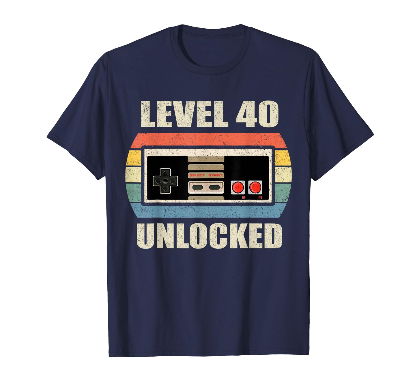 Unlocked Level 40 Birthday Men Women Video Game Controller T-Shirt